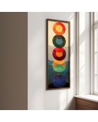 Pannello decorativo in MDF con cornice 40 x 120 x 3,5 cm