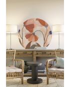 Veelkleurige decoratieve muursticker 78 x 78 cm