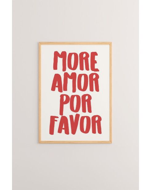 Tableau encadré décoratif multicolore - 33 x 48 cm