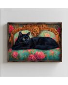 Gerahmte MDF-Dekorplatte 35 x 47 x 2 cm