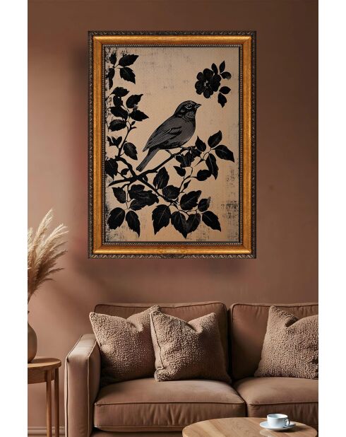 Cuadro decorativo sobre lienzo enmarcado 50 x 70 cm