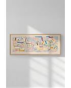 Quadro decorativo con cornice 33 x 70 cm