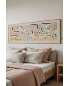 Quadro decorativo con cornice 33 x 70 cm