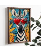 Gerahmte MDF-Dekorplatte 35 x 47 x 2 cm