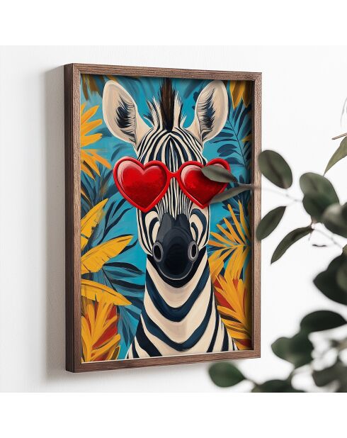 Gerahmte MDF-Dekorplatte 35 x 47 x 2 cm