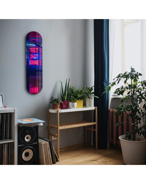 Pittura decorativa su vetro temperato 20 x 80 cm