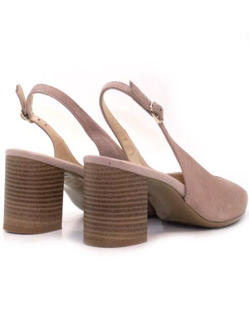 Escarpins en daim Josephin nude - Talon 7,5cm