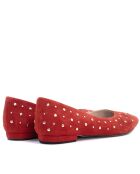 Ballerines en daim CA106 rouges