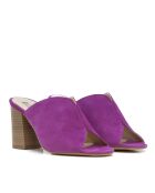 Chaussures sabots en daim  Colette violettes - Talon 8cm