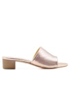 Mules en cuir Sofia roses