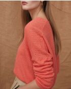 Nate trui van nectarine en alpacamix