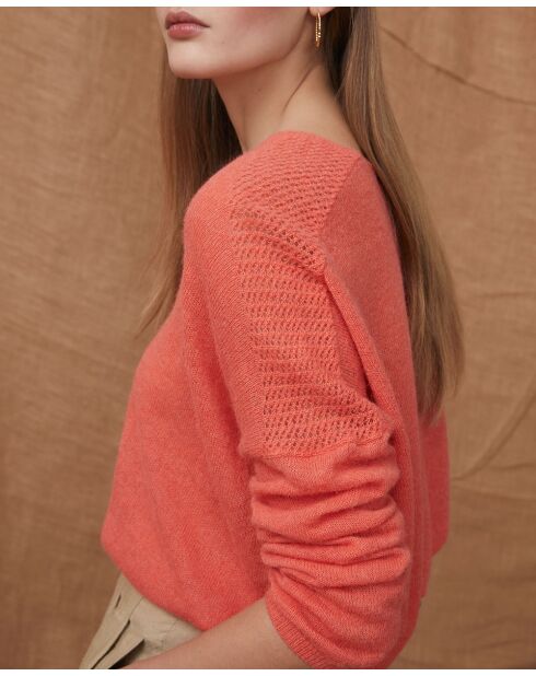 Pullover Nate Nectarine aus Alpakamischung