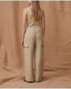 Pantaloni Lambert sage 100% lino