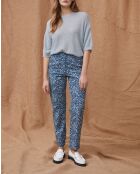 Jeanshose Lazar mit Blumenmuster