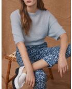 Jeanshose Lazar mit Blumenmuster