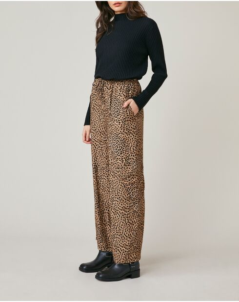 Pantaloni leopardati Fauster
