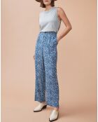 Pantaloni in denim floreale Leon