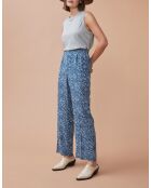Pantaloni in denim floreale Leon