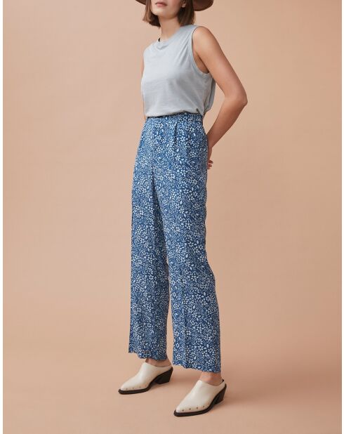 Pantaloni in denim floreale Leon