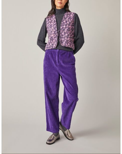 Pantaloni Franck cassis