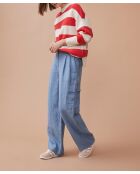 Blaue Hose Lambert aus 100% Leinen