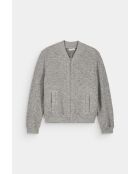 Jacke Tony aus Wollgemisch in Grau meliert