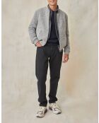 Jacke Tony aus Wollgemisch in Grau meliert