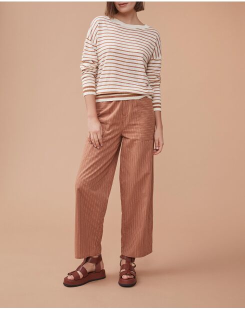 Noelya Ray Cinnamon Pullover aus 100% Leinen