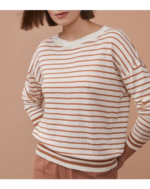 Noelya Ray Cinnamon Pullover aus 100% Leinen