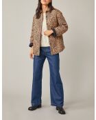 Fabricia jack met luipaardprint