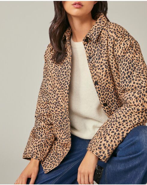 Fabricia jack met luipaardprint