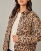 Fabricia jack met luipaardprint