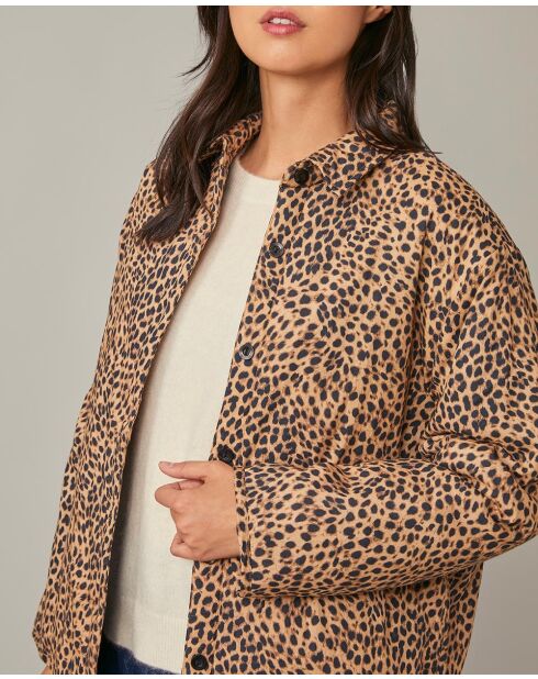 Fabricia jack met luipaardprint