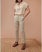 Hose Lazar mit Blumenmuster