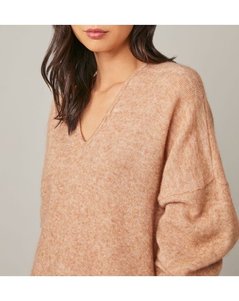 Pullover Emma in misto lana color nocciola