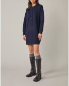 Robe en Laine mélangée Enois marine