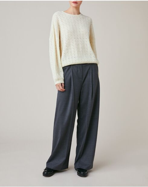 Ermence trui van ecru alpacamix