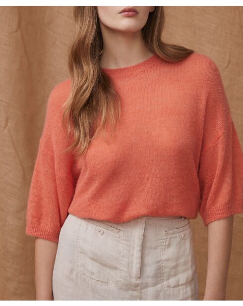 Nathan trui van nectarine en alpacamix