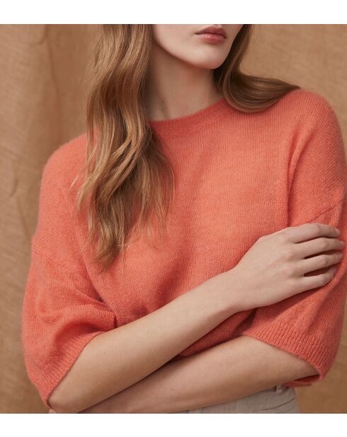 Nathan trui van nectarine en alpacamix