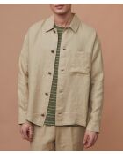 Giacca Vaness sage 100% lino