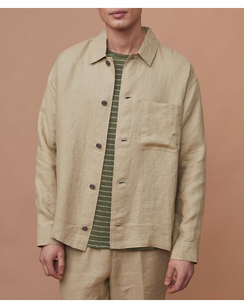 Giacca Vaness sage 100% lino