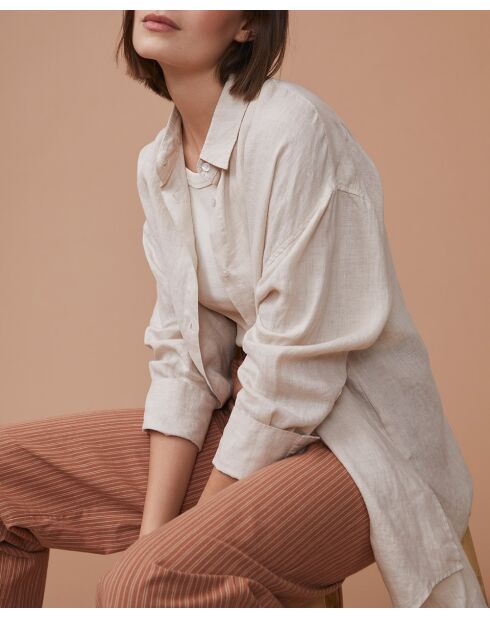 Laula Mineral Hemd aus 100% Leinen
