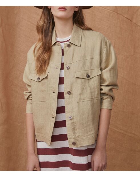 Giacca Lami sage 100% lino