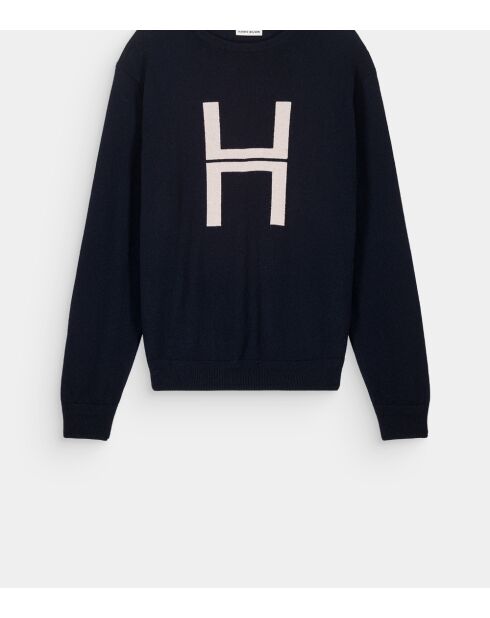 Maglione Romualdus navy 100% lana