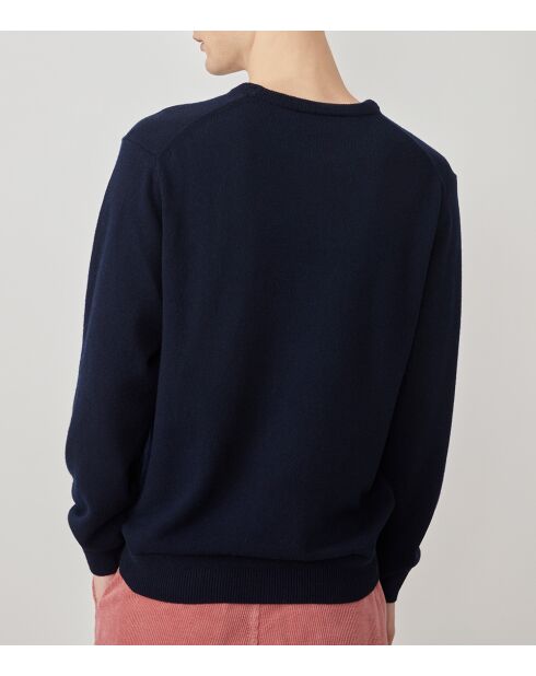 Maglione Romualdus navy 100% lana