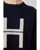 Maglione Romualdus navy 100% lana