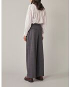 Anthrazitfarbene Hose aus Wollmischung von Finn Ray