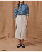 Lexia Jeanshemd mit Blumenmuster