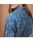 Lexia Jeanshemd mit Blumenmuster