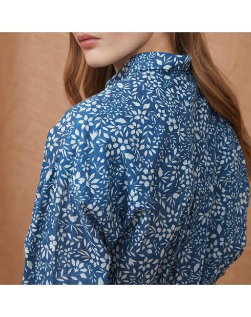 Lexia Jeanshemd mit Blumenmuster